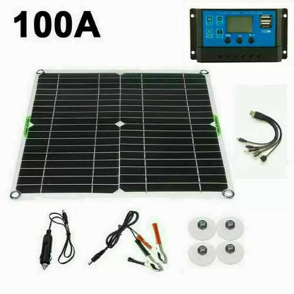 6000W Solar Inverter And Panel Kit  12V Battery Charger With 100A Controller For Home RV And OffGri 6