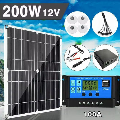 6000W Solar Inverter And Panel Kit  12V Battery Charger With 100A Controller For Home RV And OffGri 1