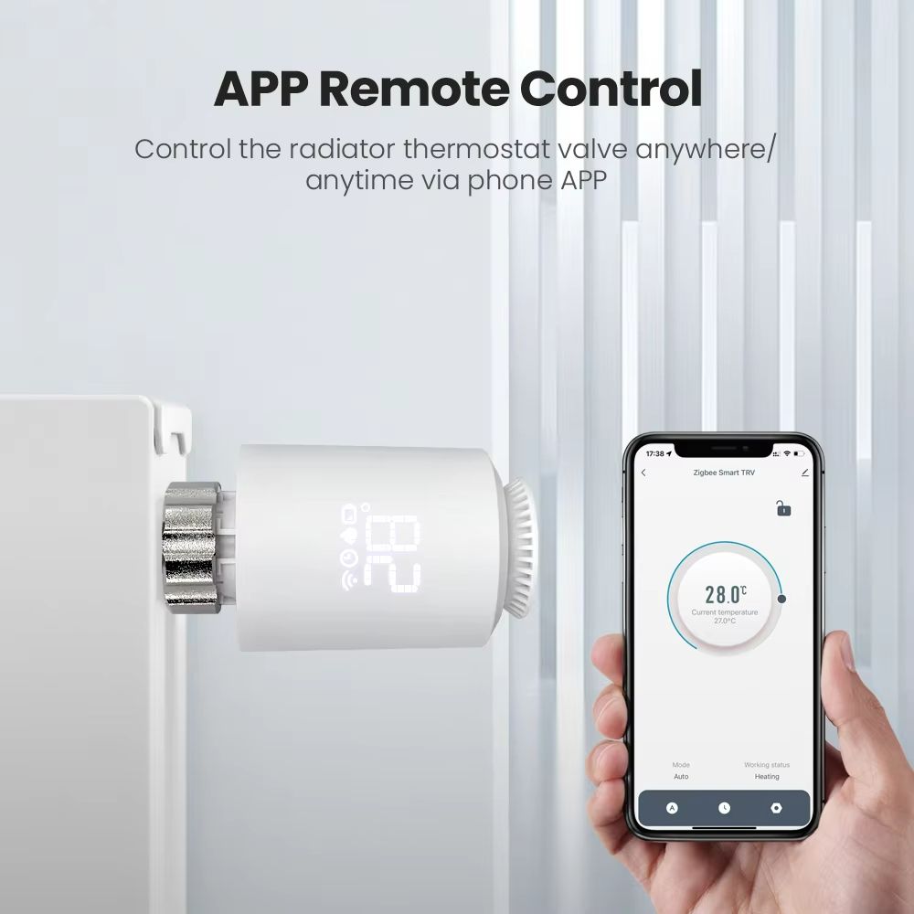 Tuya Smart ZigBee 30 Thermostatic Radiator Valve  TRV Temperature Controller With Alexa  Google Hom 1