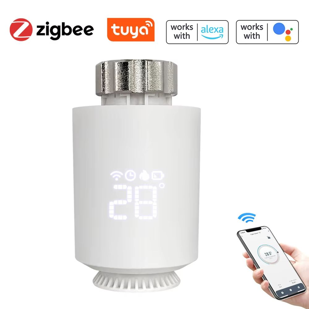 Tuya Smart ZigBee 30 Thermostatic Radiator Valve  TRV Temperature Controller With Alexa  Google Hom 2
