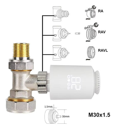 Tuya Smart ZigBee 30 Thermostatic Radiator Valve  TRV Temperature Controller With Alexa  Google Hom 4