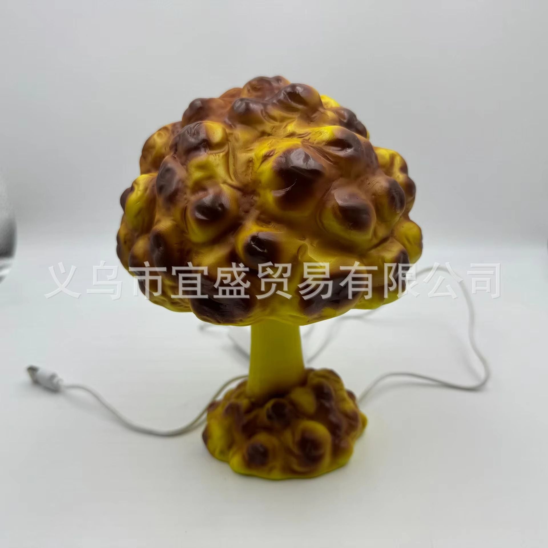 Atomic Mushroom Cloud Table Lamp  Resin Desk Light With USB Power For Home  Office Decor 5