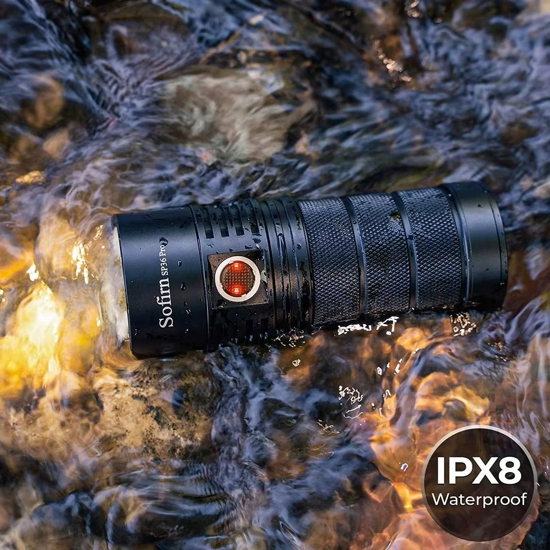 Sofirn SP36 Pro Powerful LED Flashlight  8000 Lumens USBC Rechargeable Torch With 4xSST40 LEDs 1