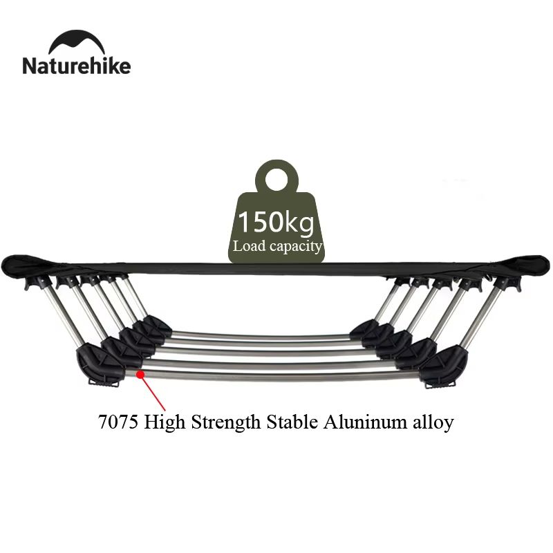 Naturehike Folding Camping Cot  Lightweight Portable Bed For Outdoor Travel Hiking  Backpacking 3