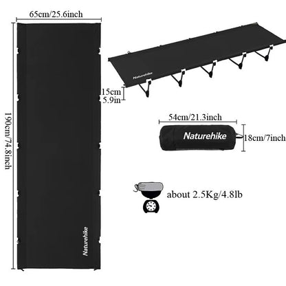 Naturehike Folding Camping Cot  Lightweight Portable Bed For Outdoor Travel Hiking  Backpacking 4