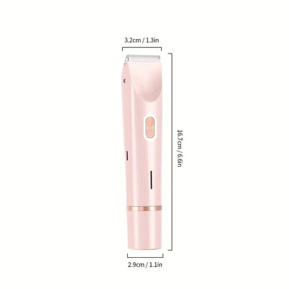 The Ideal 2-in-1 Dual Head Women's Electric Shaver, Precision Electric Hair Clipper