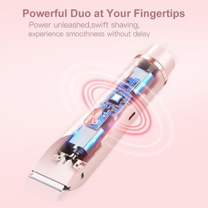The Ideal 2-in-1 Dual Head Women's Electric Shaver, Precision Electric Hair Clipper