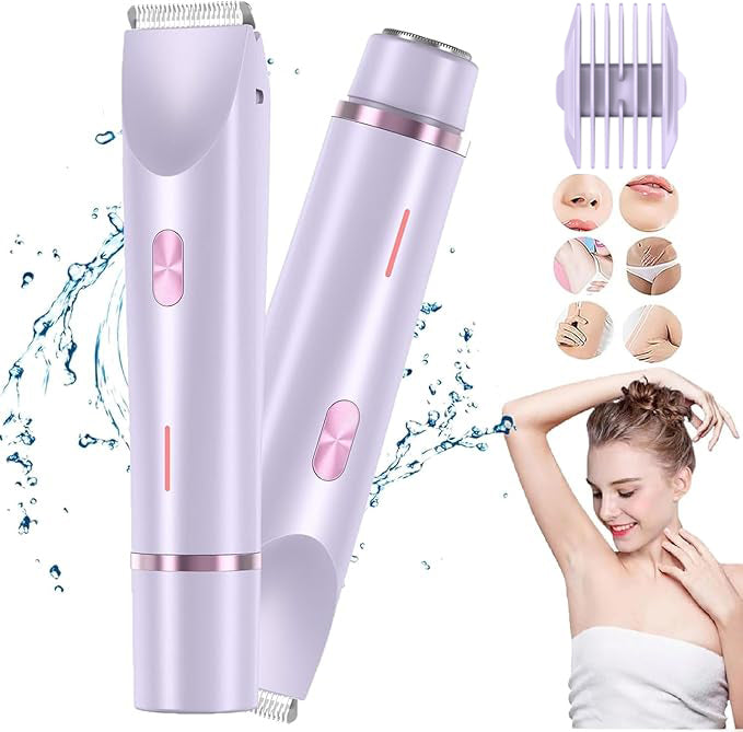 The Ideal 2-in-1 Dual Head Women's Electric Shaver, Precision Electric Hair Clipper