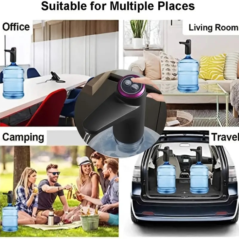 Portable 5-Gallon Water Dispenser with USB Charging, Automatic Electric Pump for Home, Office, Outdoor Use