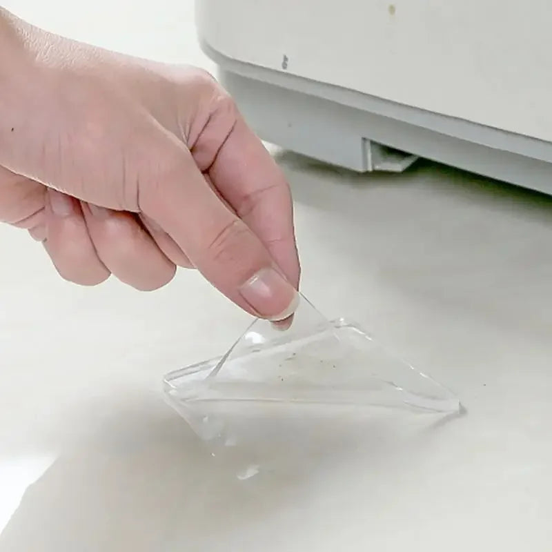 4pcs Anti Vibration Non-Slip Mat Silicone Pad, Multifunctional Transparent Pads for Washing Machine, Home, Bathroom Use