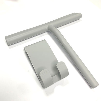 3-in-1 Shower Squeegee, Glass Cleaner Scraper, Wall Hanging Mirror Wiper with Handle for Window, Floor, and Household