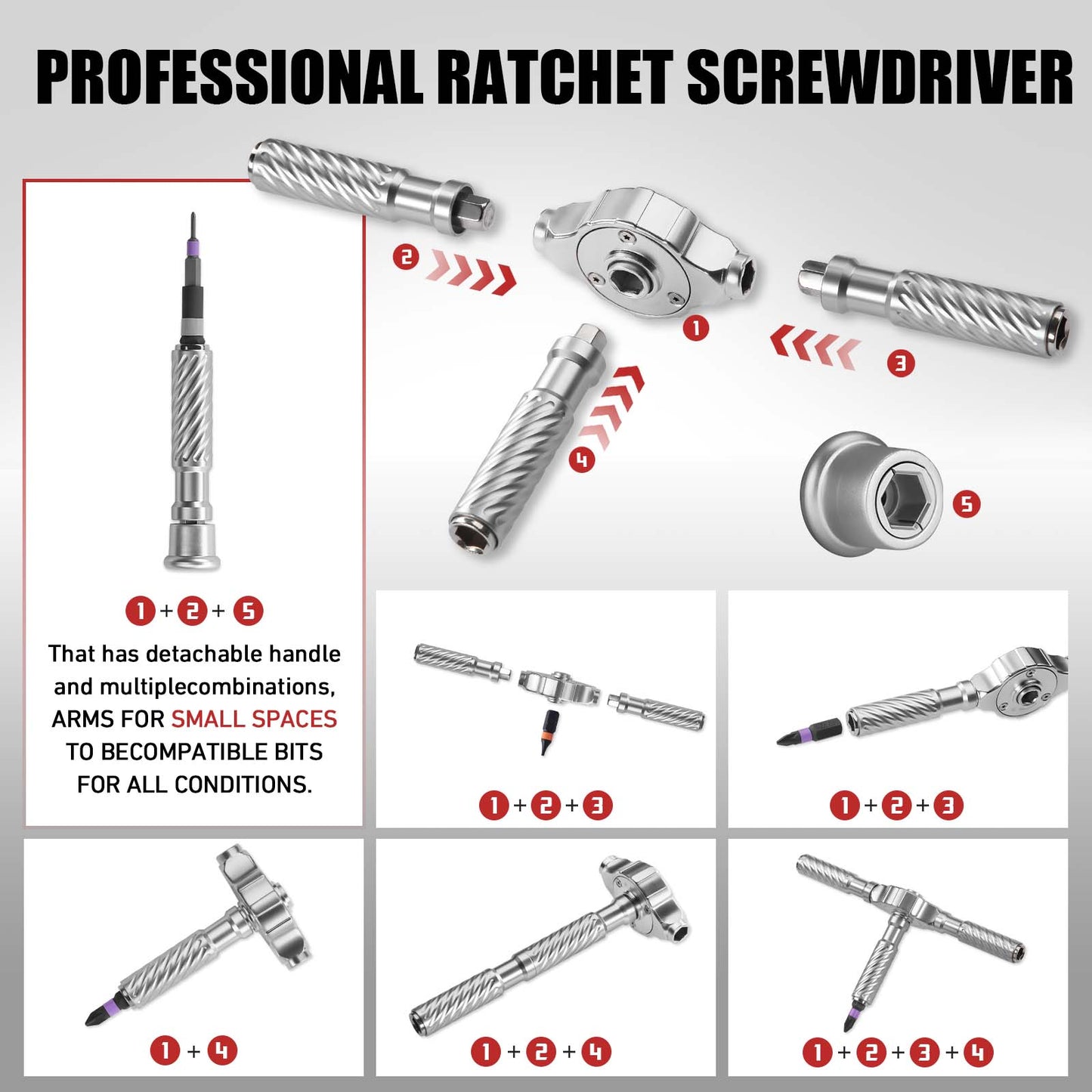 66 in1 Multifunction Ratchet Screwdriver Set, Multi Magnetic Bits, Mini Repair Tool Kit Household, Tool for PC Desk