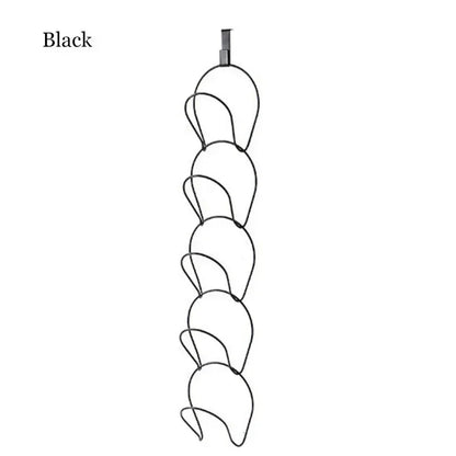 5-Hook Storage Rack Organizer, Space-Saving Hat, Scarf, Bag Hanger for Closet, Bedroom, or Door