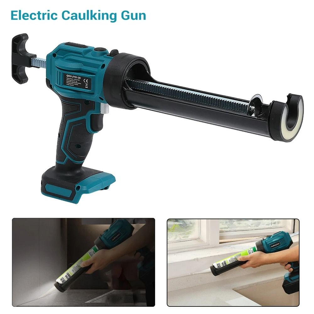 Electric Caulking Gun Cordless 4Speed Lithium Battery Glass Glue Gun For Doors And Windows 1