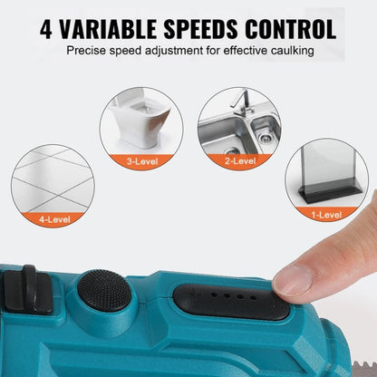 Electric Caulking Gun Cordless 4Speed Lithium Battery Glass Glue Gun For Doors And Windows 3
