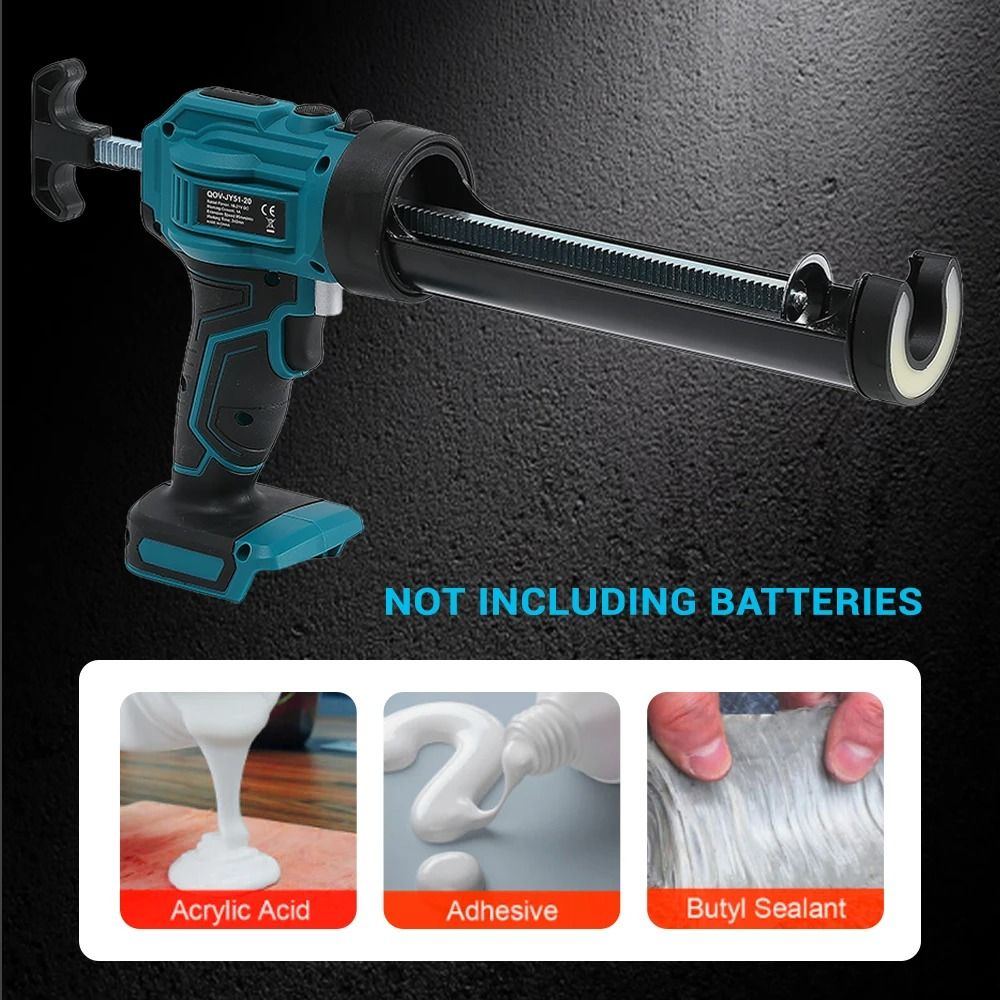 Electric Caulking Gun Cordless 4Speed Lithium Battery Glass Glue Gun For Doors And Windows 6