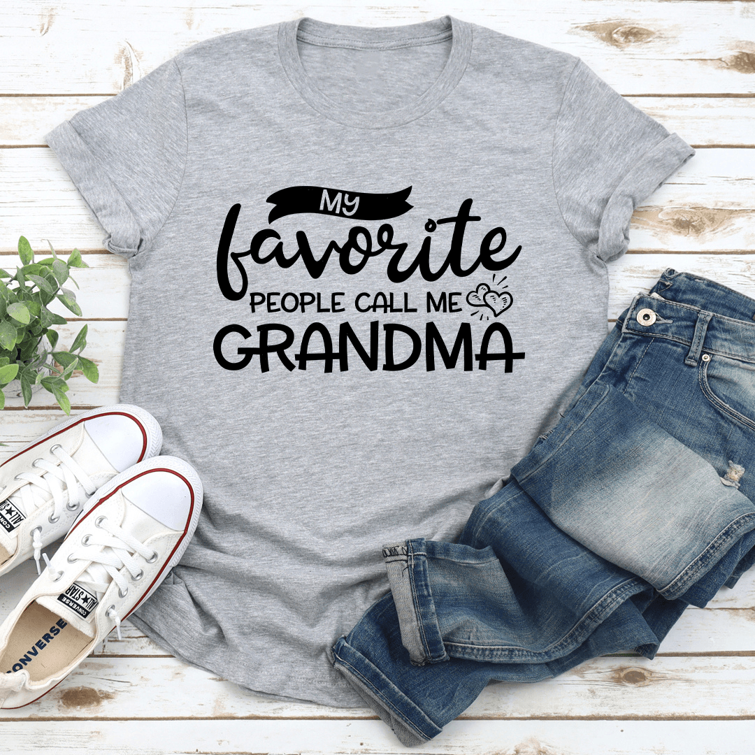 My Favorite People Call Me Grandma Tee 3