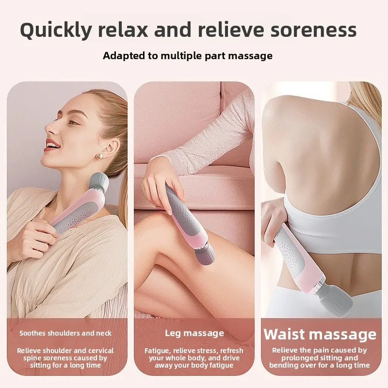 Portable Fascial Massage Gun, Electric Percussion Massager for Deep Tissue Muscle Relaxation, Pain Relief for Body, Neck