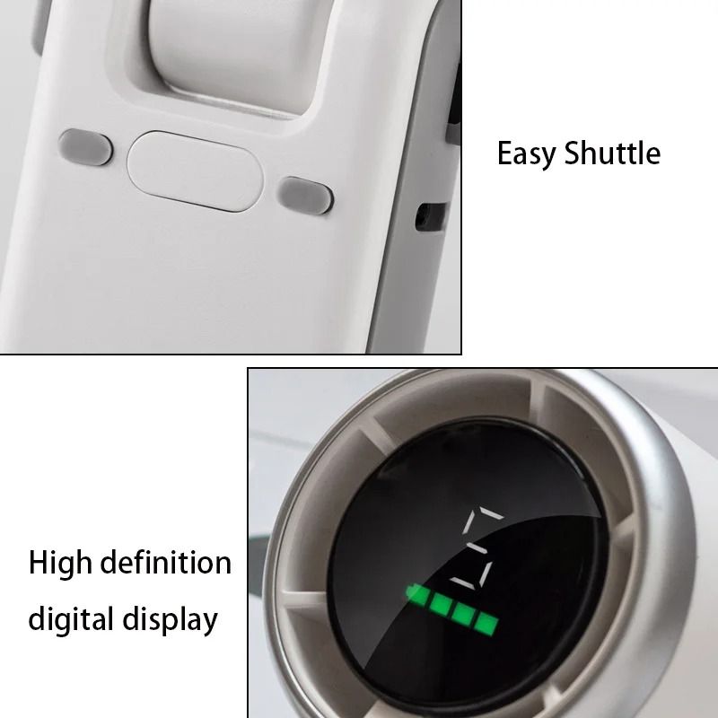 Mini High Speed Handheld Fan With USB Charging And Digital Display 4