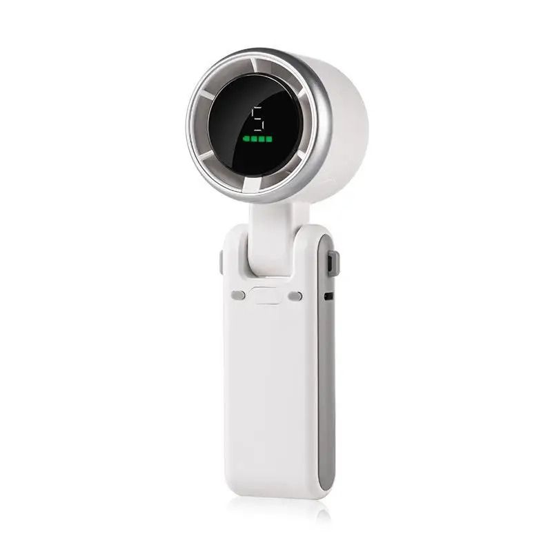 Mini High Speed Handheld Fan With USB Charging And Digital Display 6