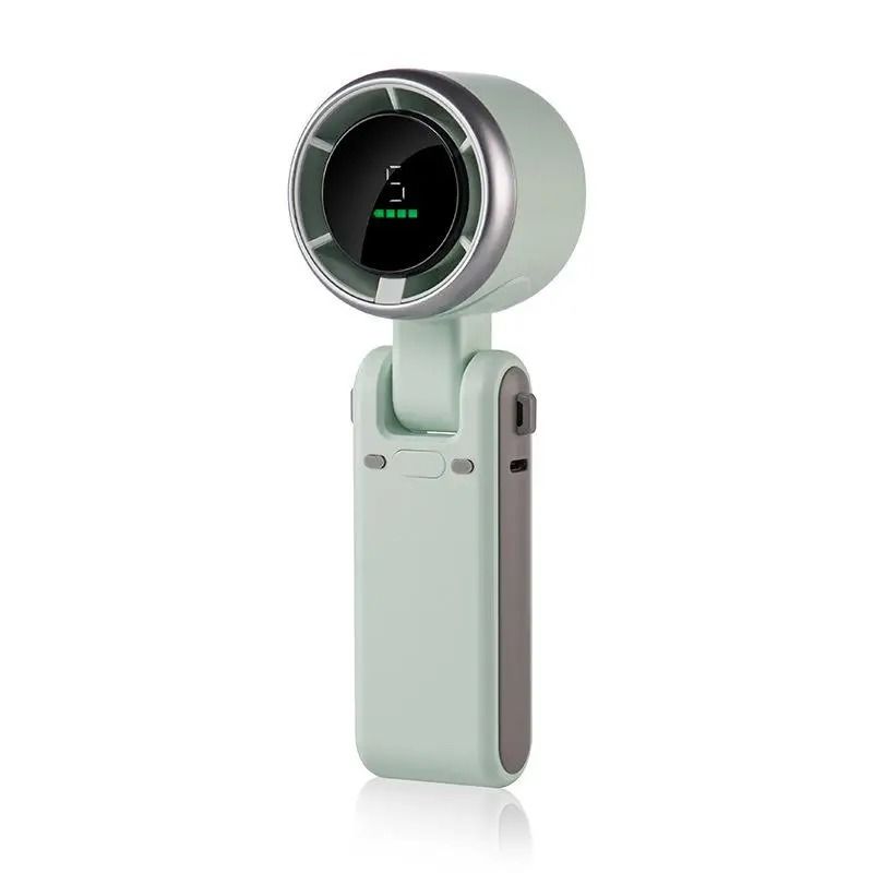 Mini High Speed Handheld Fan With USB Charging And Digital Display 7