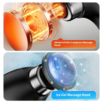 Deep Tissue Foldable Massage Gun With Heat  Cold Therapy Adjustable Angle Portable Percussion Massa 1