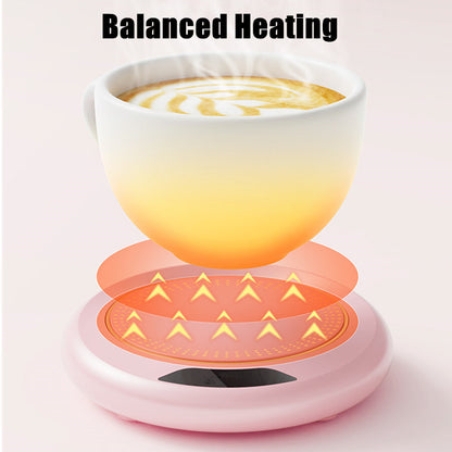1PC Thermostatic Heating Coaster USB, 3-Speed Adjustment (55°-75°), Home & Office Heating Cup Mat for Coffee & Tea