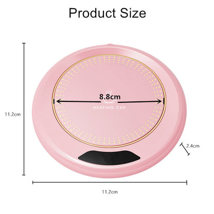 1PC Thermostatic Heating Coaster USB, 3-Speed Adjustment (55°-75°), Home & Office Heating Cup Mat for Coffee & Tea