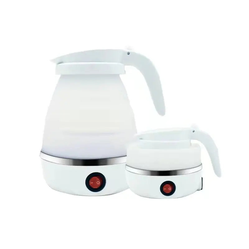 220V 06L Mini Folding Kettle 600W Portable Silicone Electric Kettle For Travel  Home Fast Boil Wate 1