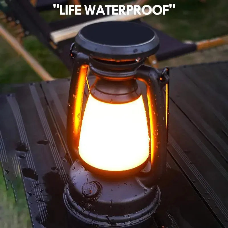 Retro Horse LED Desk Lamp, Charging Decoration Atmosphere Light for Home, Outdoor Camping & Bar Table