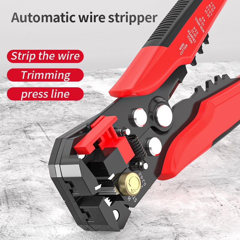 Professional Electrician Wire Tool, Cable Wire Stripper Cutter, Multifunctional Crimping Stripping Plier Tools Automatic