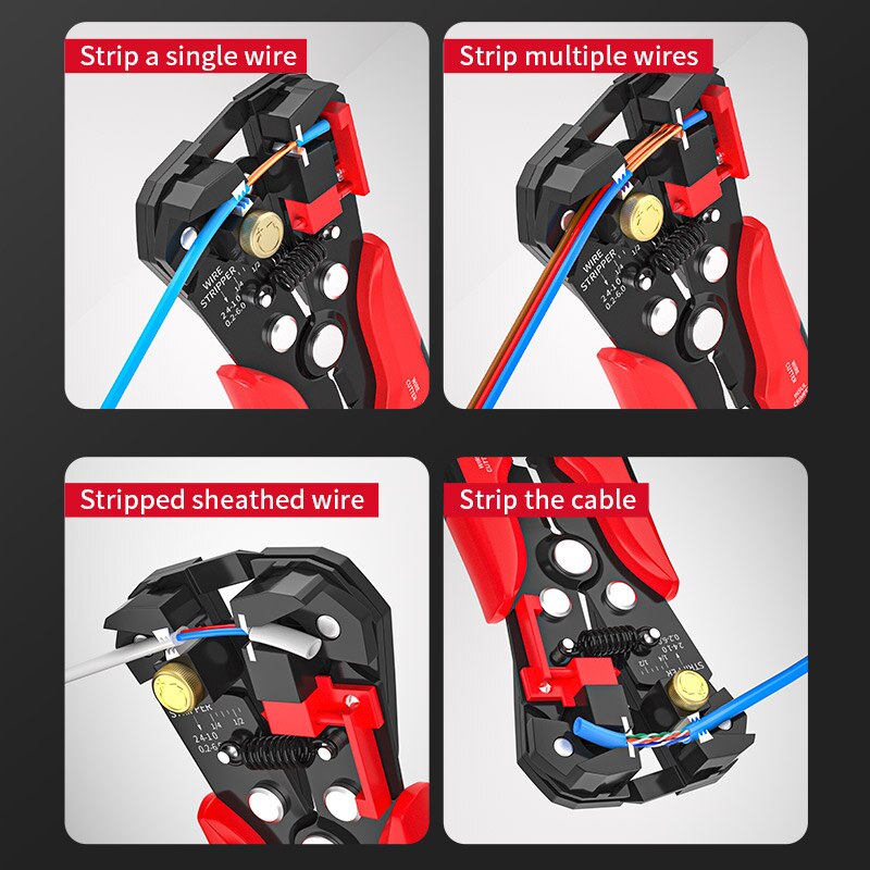 Professional Electrician Wire Tool Cable Wire Stripper Cutter Multifunctional Crimping Stripping Pl 1