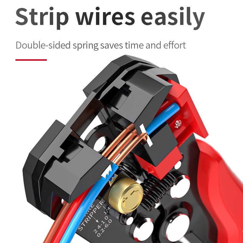 Professional Electrician Wire Tool Cable Wire Stripper Cutter Multifunctional Crimping Stripping Pl 4