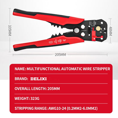 Professional Electrician Wire Tool Cable Wire Stripper Cutter Multifunctional Crimping Stripping Pl 5