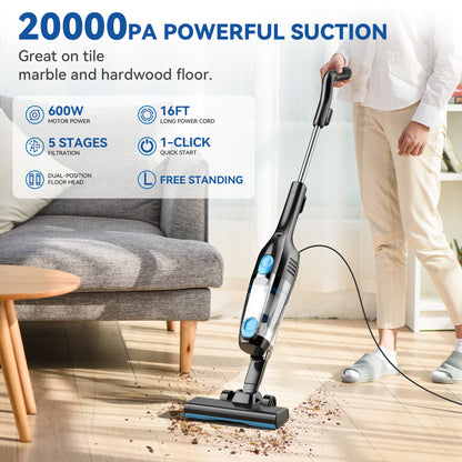 INSE R3S Corded Vacuum Cleaner 16Kpa Powerful Suction 6M Long Cord For Car  Hard Floor Cleaning 1