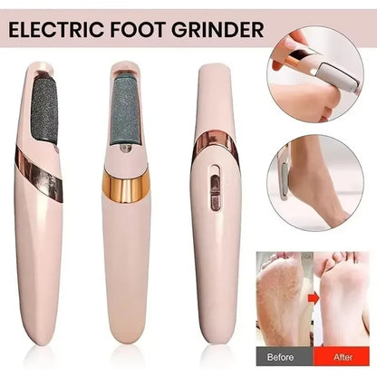 NEW USB Electric Dead Skin Pedicure Tool, Rechargeable Automatic Foot Grinder, Callus Remover with 2 Roller Heads