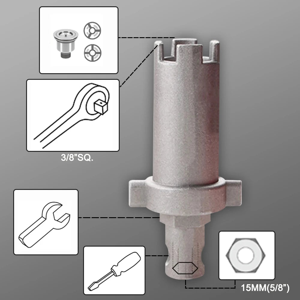 Faucet Sink Wrench Pipe, Wrenches Faucet Sink Installer Kit, Bathroom Kitchen Plumbing Repair Installation Hand Tools