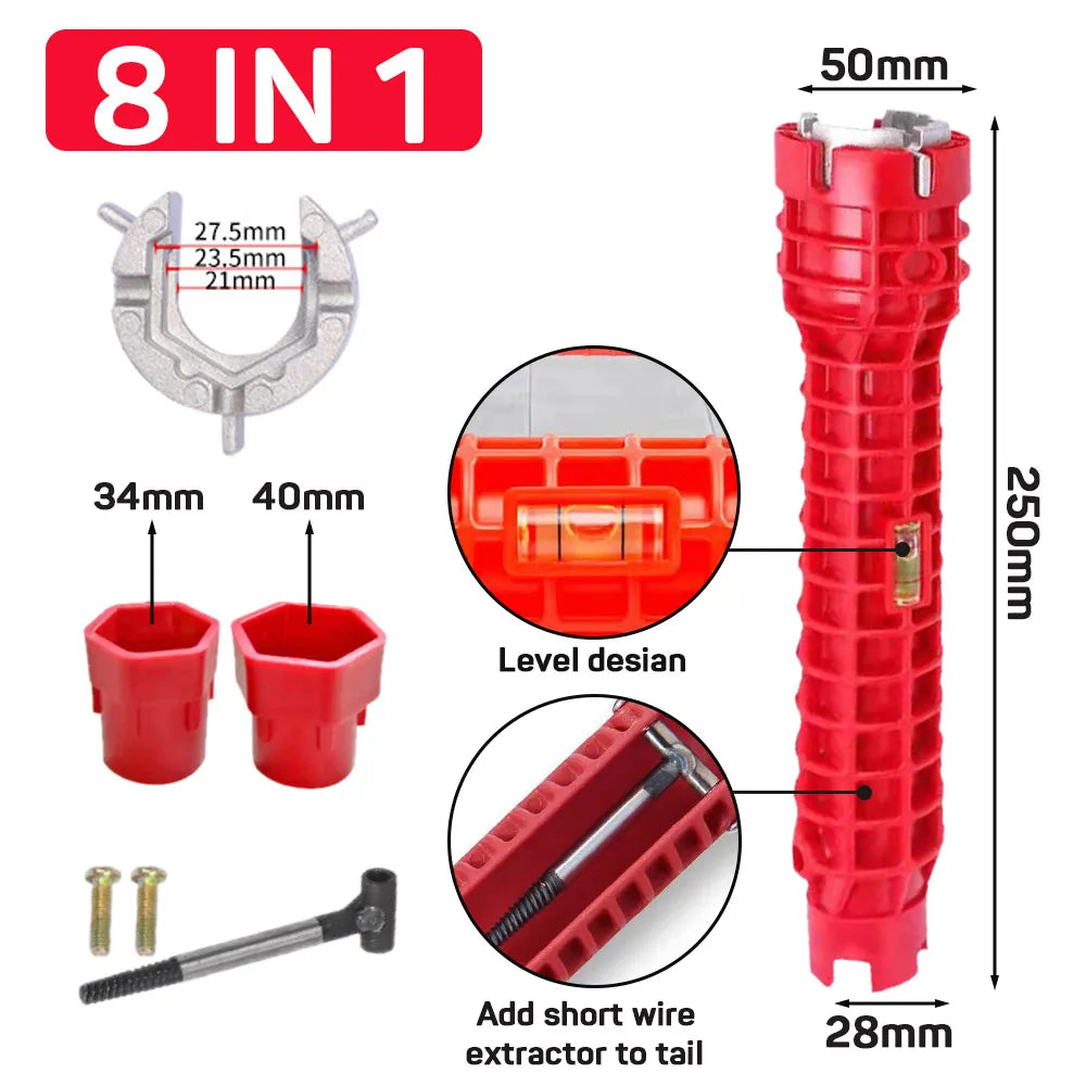 Faucet Sink Wrench Pipe, Wrenches Faucet Sink Installer Kit, Bathroom Kitchen Plumbing Repair Installation Hand Tools
