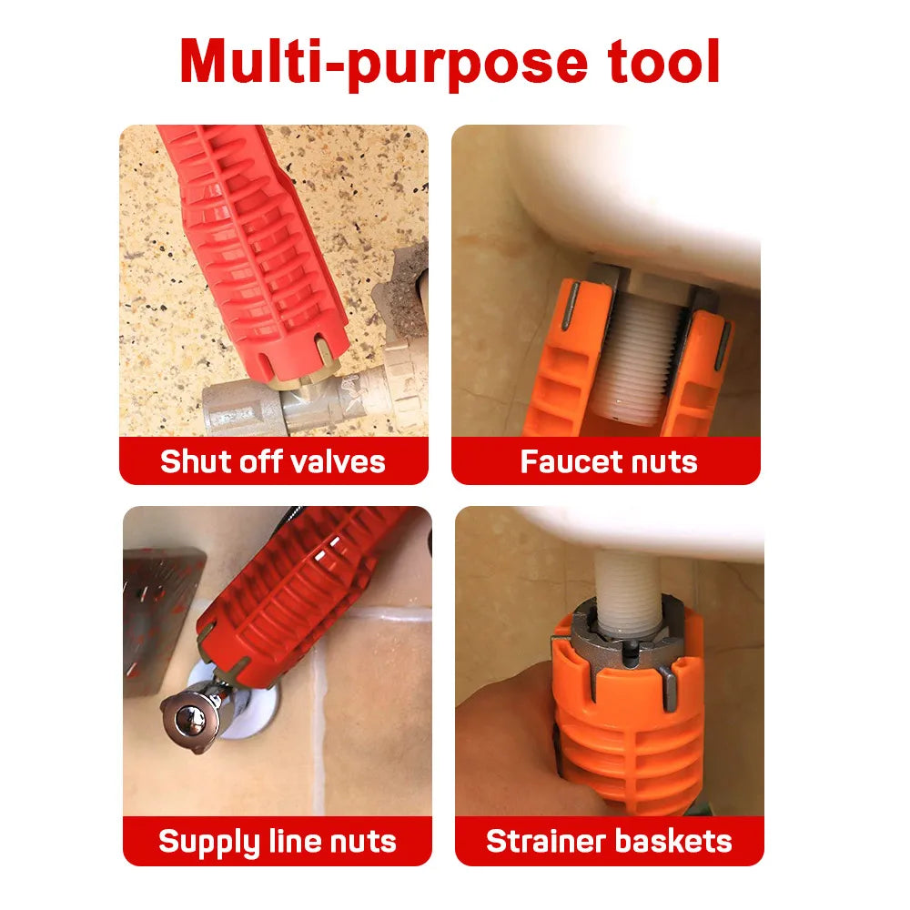 Faucet Sink Wrench Pipe, Wrenches Faucet Sink Installer Kit, Bathroom Kitchen Plumbing Repair Installation Hand Tools