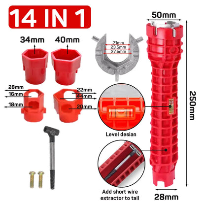 Faucet Sink Wrench Pipe, Wrenches Faucet Sink Installer Kit, Bathroom Kitchen Plumbing Repair Installation Hand Tools