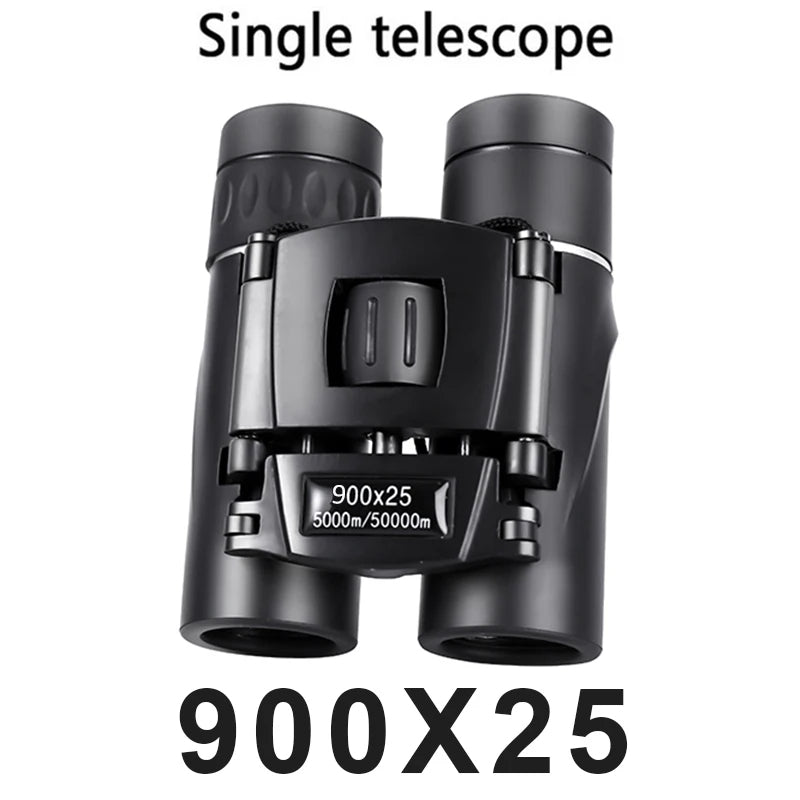 HD Zoom Portable Powerful Binoculars Long Range BAK4 Telescope Jumelles Folding Low Light Binoculars for Hunting,