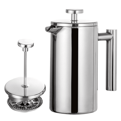 Brew Master Double Wall Stainless Steel French Press Coffee Maker 4