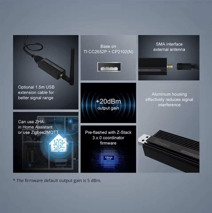 Sonoff Zigbee 30 USB Dongle Plus Universal Gateway 2
