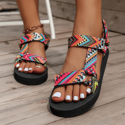 BreezeStep Womens Flat Hemp Rope Sandals Casual Summer Slippers