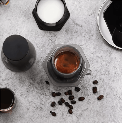 BrewEase Portable Espresso Coffee Maker With French Press Design 1