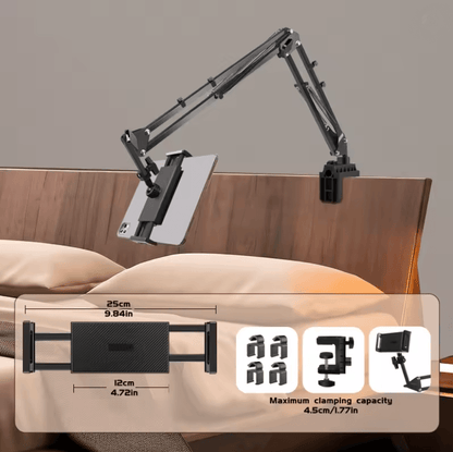 FlexiArm Adjustable Tablet Holder With Rotatable Long Arm Clamp 5