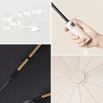 Automatic Windproof Folding Umbrella With UV Protection And Durable Frame 2