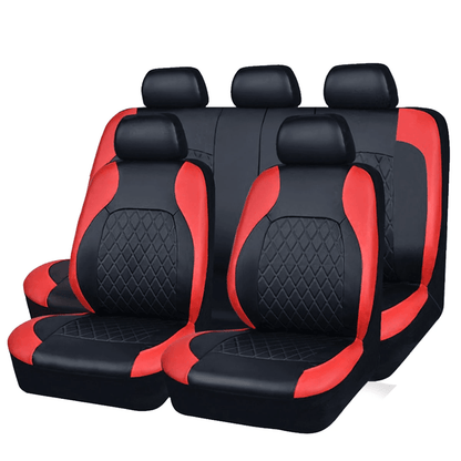 All Season PU Leather Car Seat Covers Waterproof Full Surround Universal Fit 5