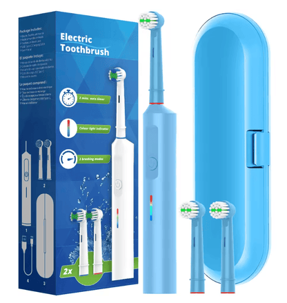 Rechargeable Electric Toothbrush With Rotating Brush Head Compatible With Oral B 5