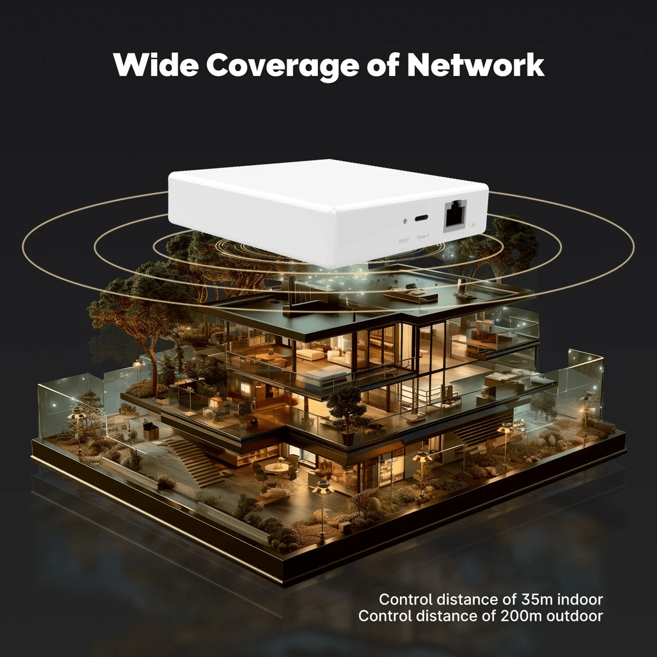 MOES Matter Gateway Smart Home Hub With Tuya Zigbee And Voice Control 2